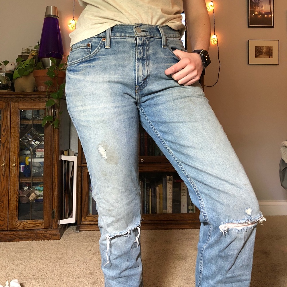 Ripped Blue Jeans